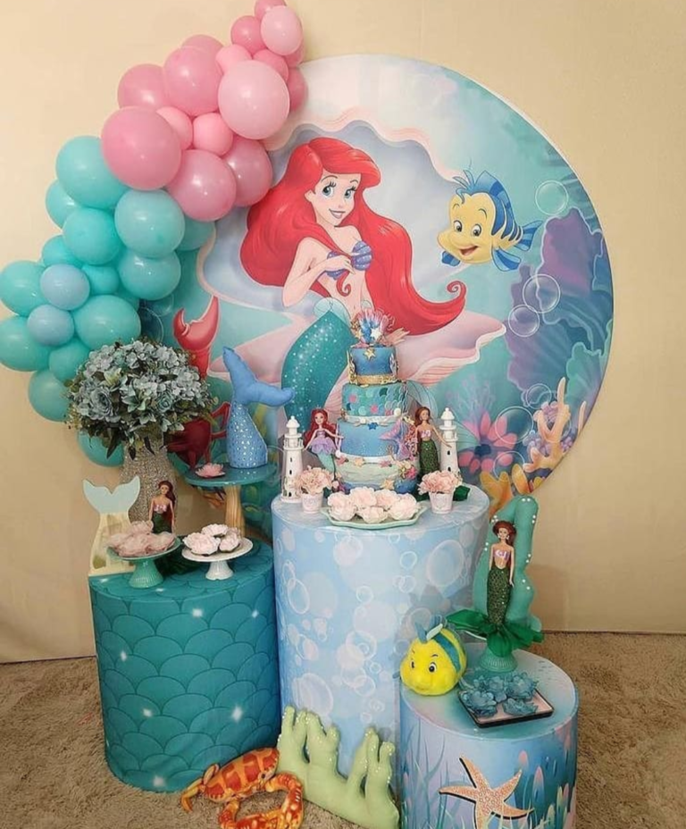 Decoração Pequena Sereia - Tema Infantil